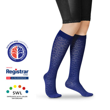 Media a la Rodilla con Diseño Fantasy para Dama 15-20mmHg 1723