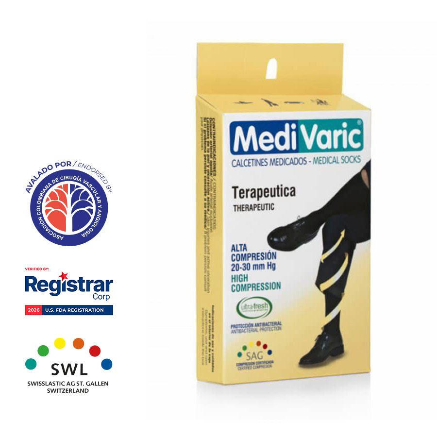 Media de Compresión Alta – Calcetín 20-30mmHg 3333