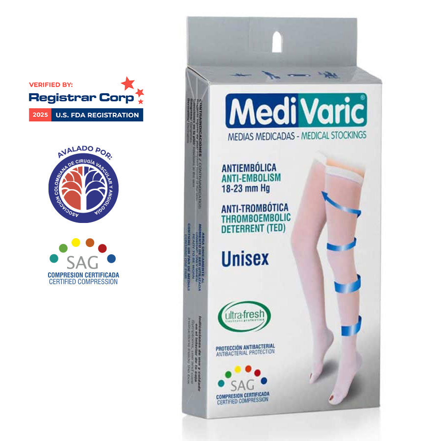 Medias de Compresión Antiembólica 18-23 mmHg
