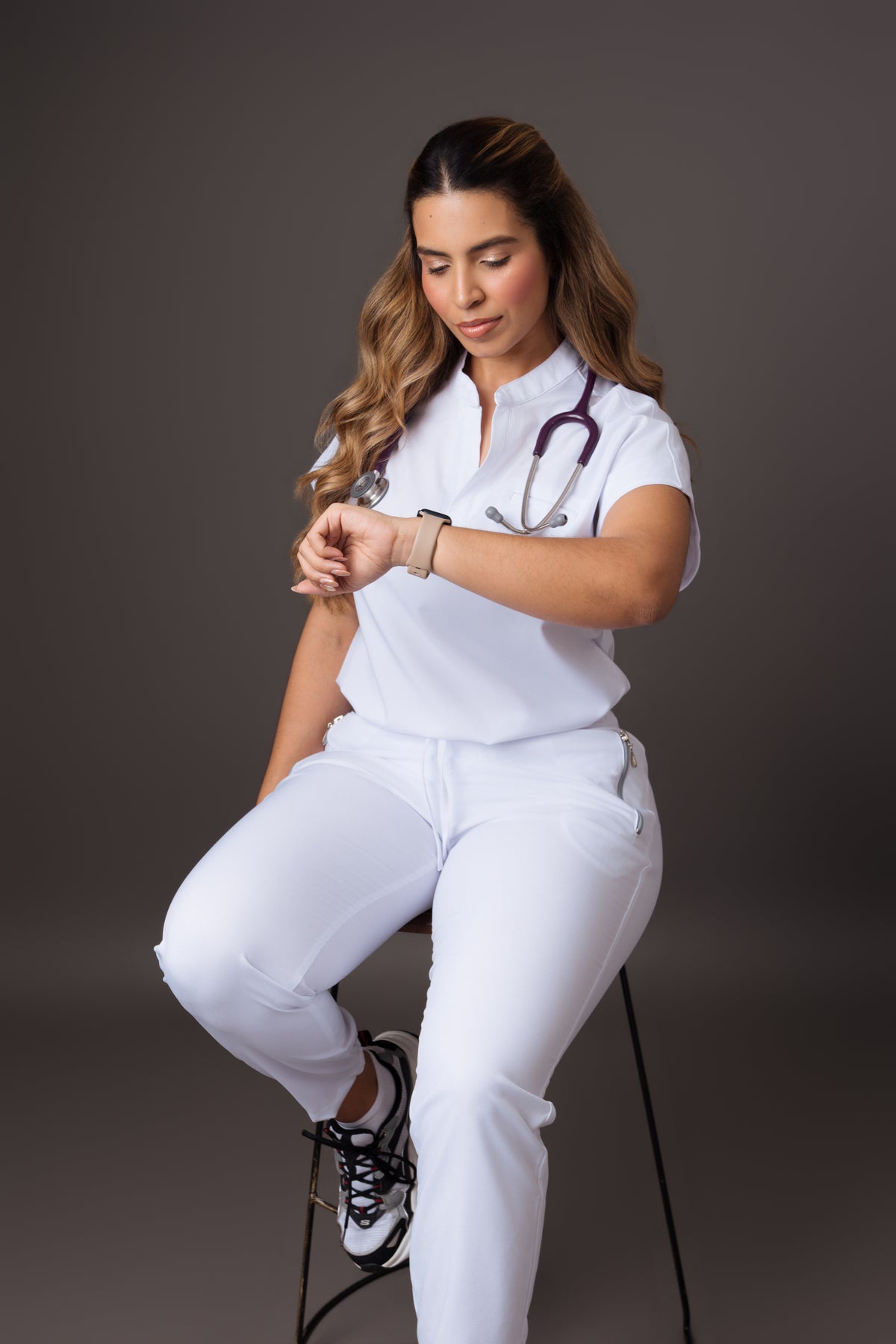 Uniforme Médico Mujer Jogger Antifluido | Deank