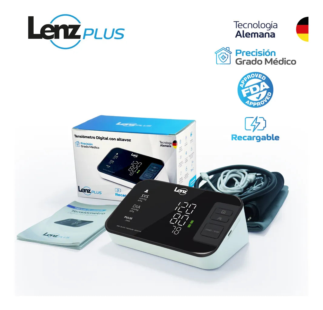 Tensiómetro Digital Lenz®plus Recargable Grado Médico Alemán