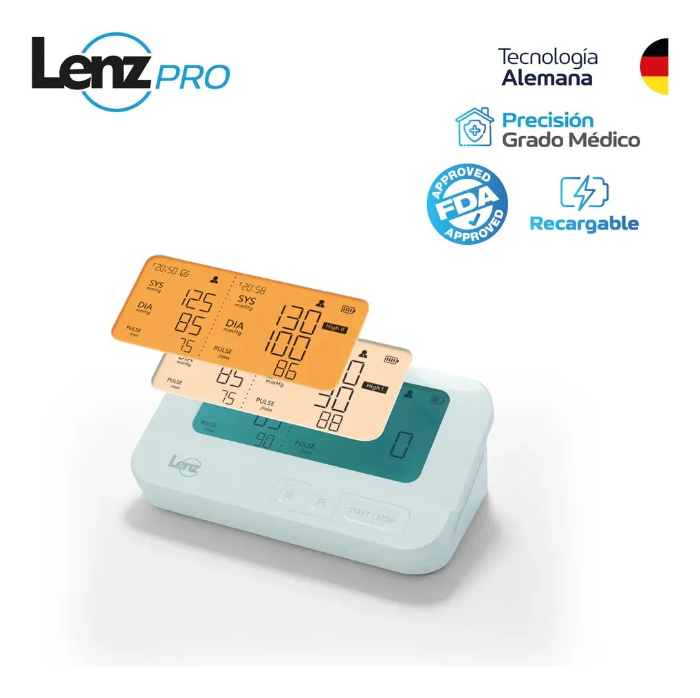 Tensiómetro Digital Lenz®pro Recargable Grado Médico Alemán Blanco