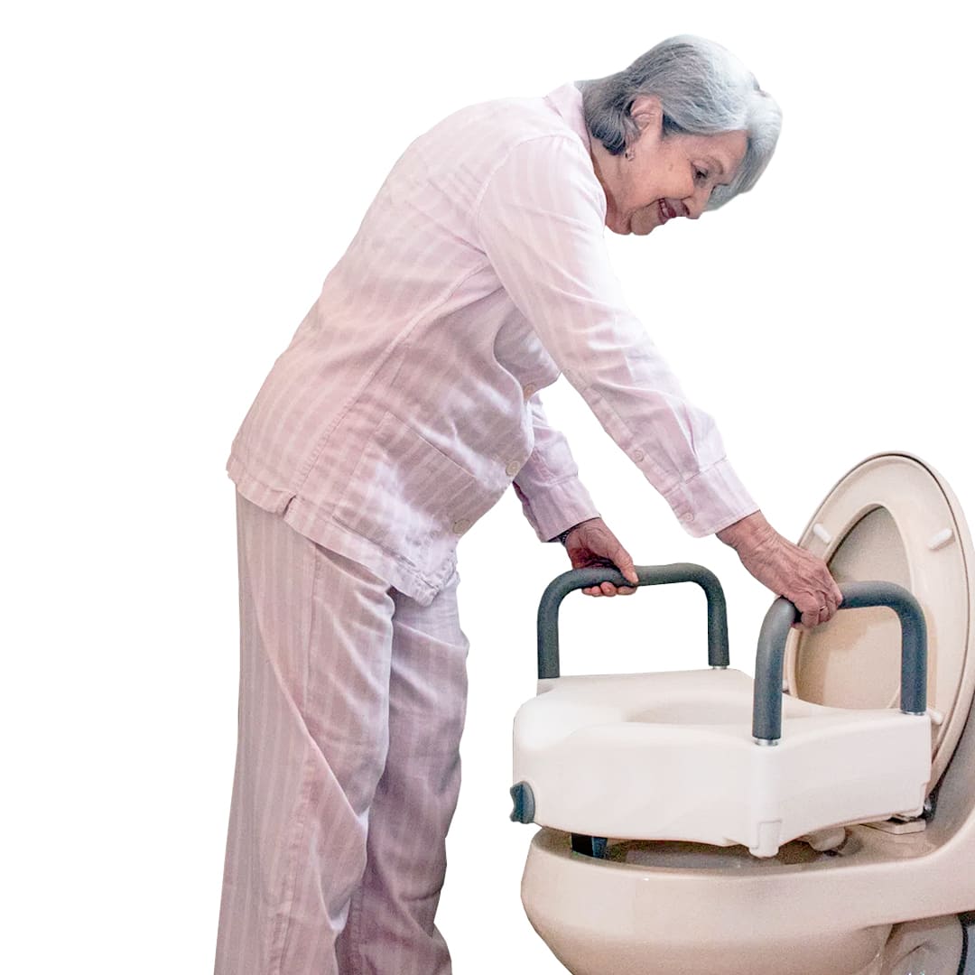 Elevador Sanitario con Apoya Brazos - Apoyo y Comodidad para el Paciente
