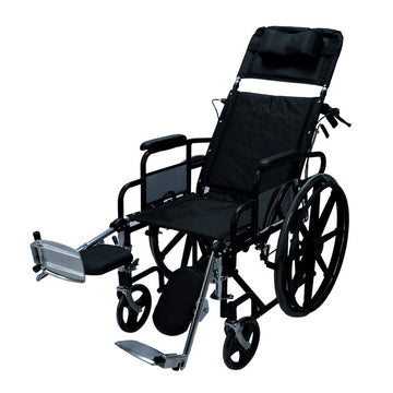 Silla de Ruedas Con Espaldar Reclinable y Soporte Cefálico SKU:FY954