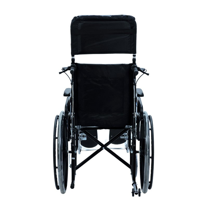 Silla de Ruedas Con Espaldar Reclinable y Soporte Cefálico SKU:FY954