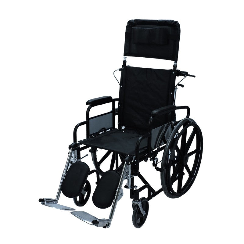 Silla de Ruedas Con Espaldar Reclinable y Soporte Cefálico SKU:FY954