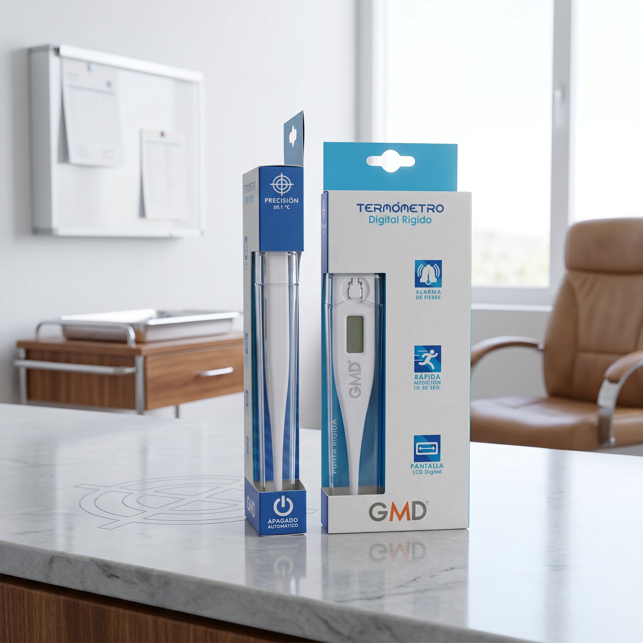 Termómetro Digital Rígido GMD RD 101 – Punta Rígida | Pantalla LCD | Medición Bucal y Axilar