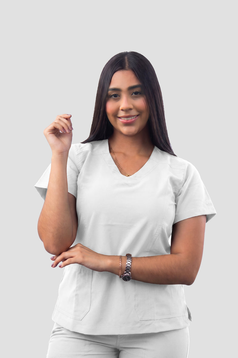 Uniforme Antifluido 803F Blanco Talla XL | Cómodo, Ligero y Profesional