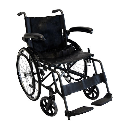 Silla De Ruedas Estandar En Acero Rin Radio Llanta Maciza Brazos Abatibles Kbe9119f