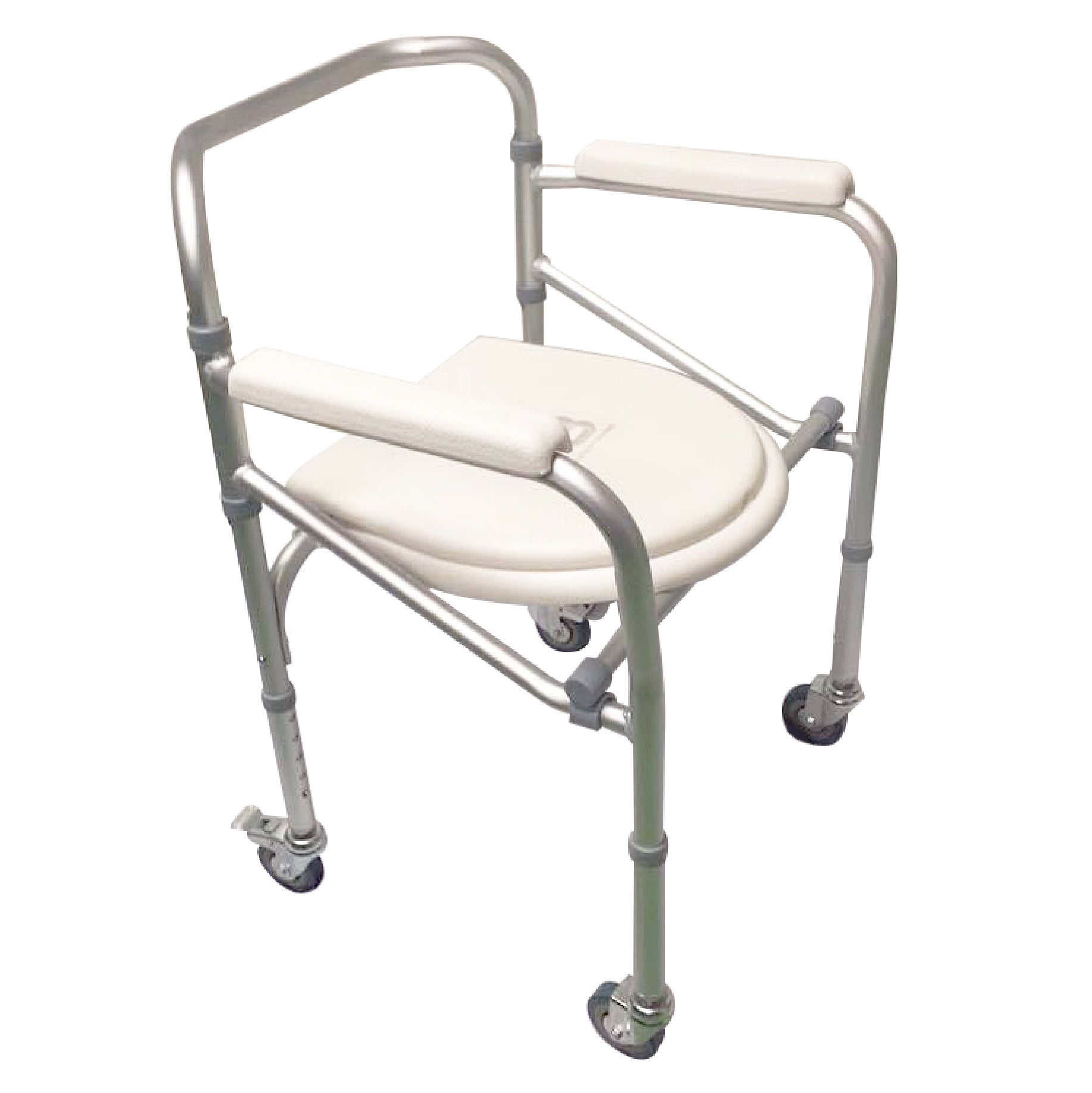 Asiento Sanitario Aluminio Plegable  en Aluminio Onodizado
