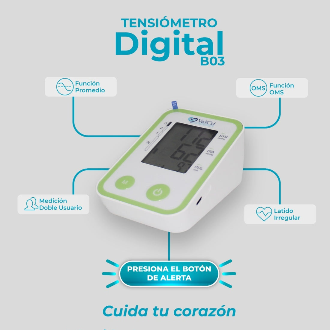 Tensiómetro Digital Valcri B03