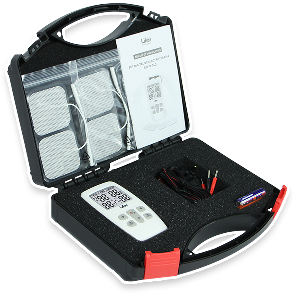Set Digital de Electroterapia (Tens, Ems, Masajeador) R-C4D